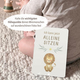 Meilensteinkarten Baby Tiere