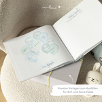 Babyparty Gästebuch blau