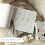 Babyparty Gästebuch blau