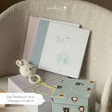 Babyparty Gästebuch blau