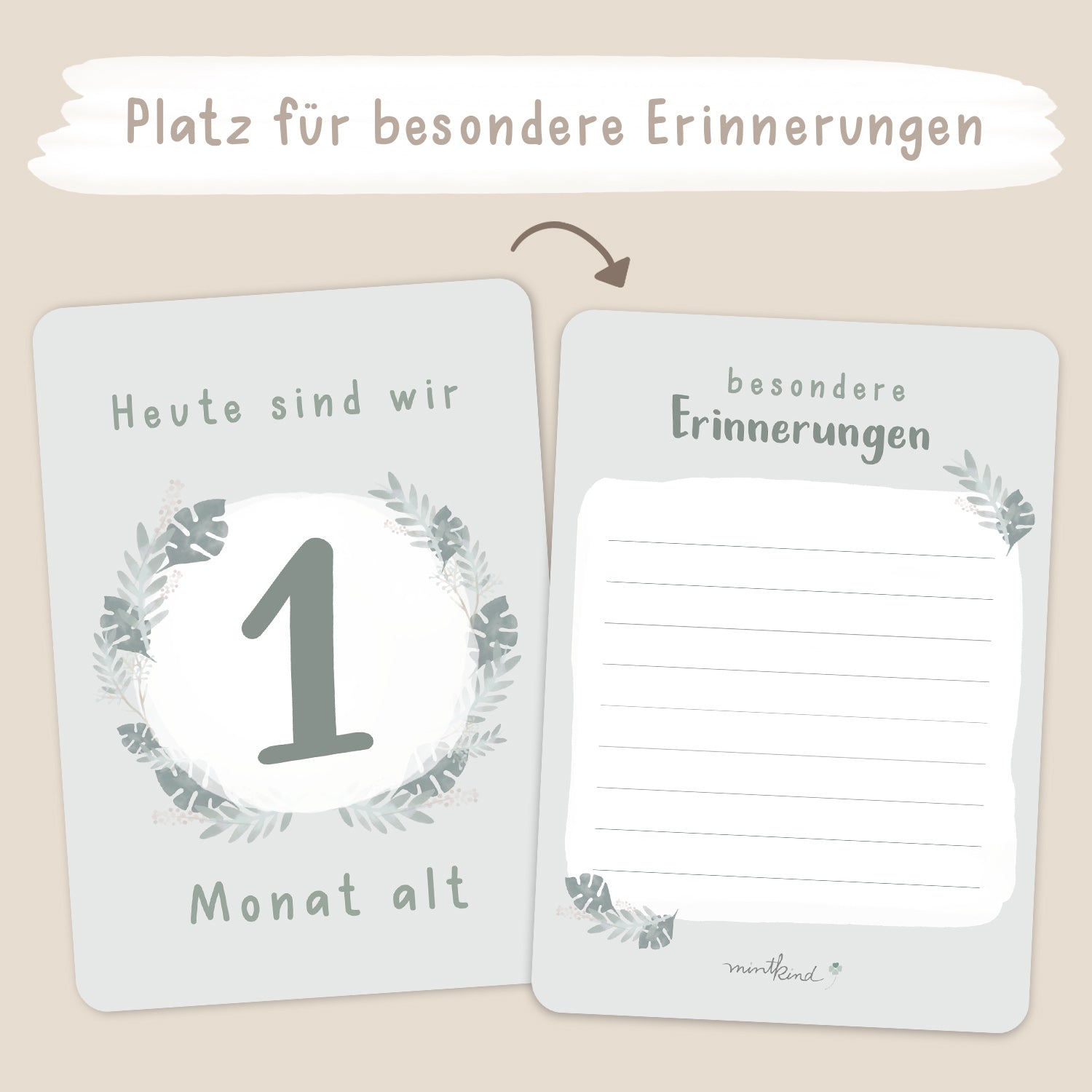 Meilensteinkarten Baby Zwillinge