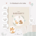 Gästebuch Babyparty Beige