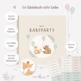 Gästebuch Babyparty Beige