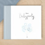 Babyparty Gästebuch blau