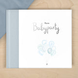 Babyparty Gästebuch blau