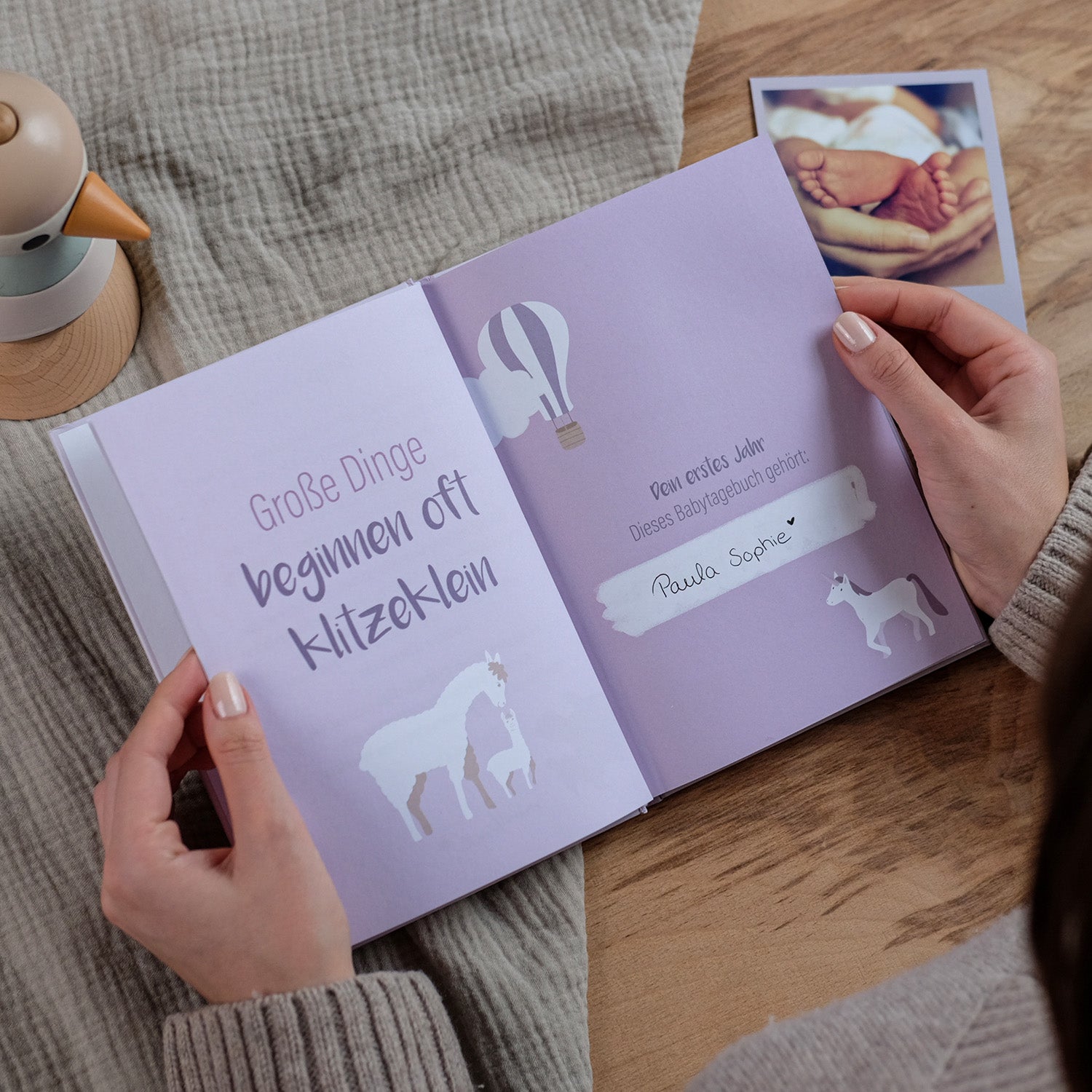 Baby-Tagebuch „Babys erstes Jahr" - Alpaka