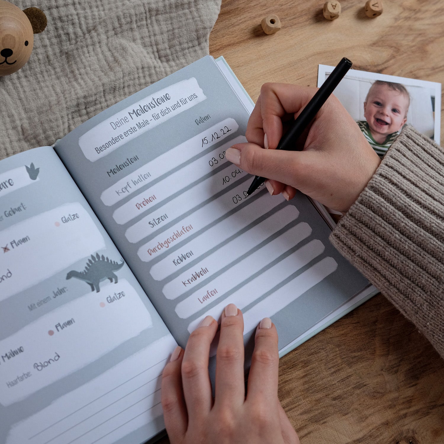 Baby-Tagebuch „Babys erstes Jahr" - Bär