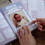 Baby-Tagebuch „Babys erstes Jahr" - Alpaka mit Stickern