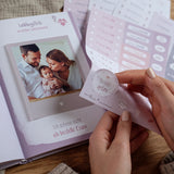 Baby-Tagebuch „Babys erstes Jahr" - Alpaka mit Stickern