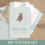 Baby-Tagebuch „Babys erstes Jahr" - Bär mit Sticker