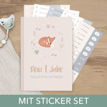 Baby-Tagebuch „Babys erstes Jahr" - Fuchs mit Sticker