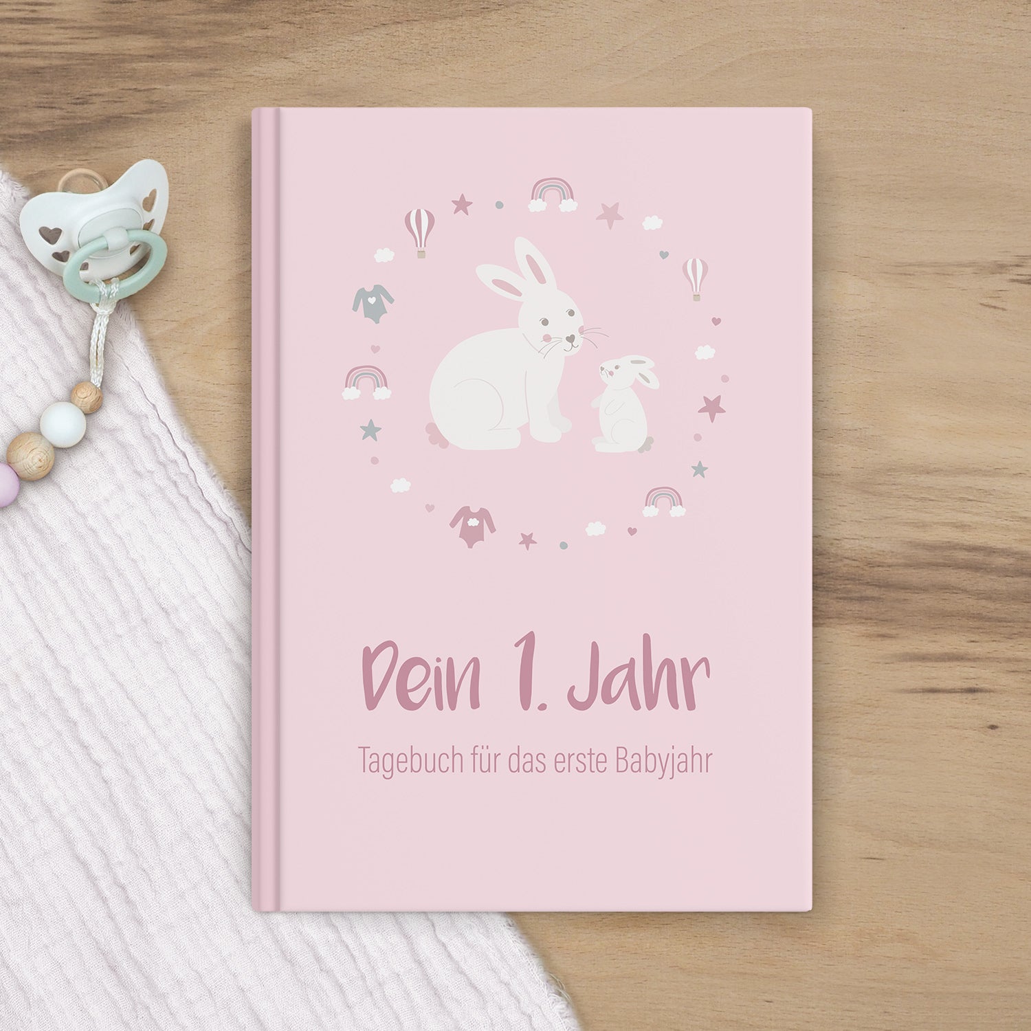 Baby-Tagebuch „Babys erstes Jahr" - Hase