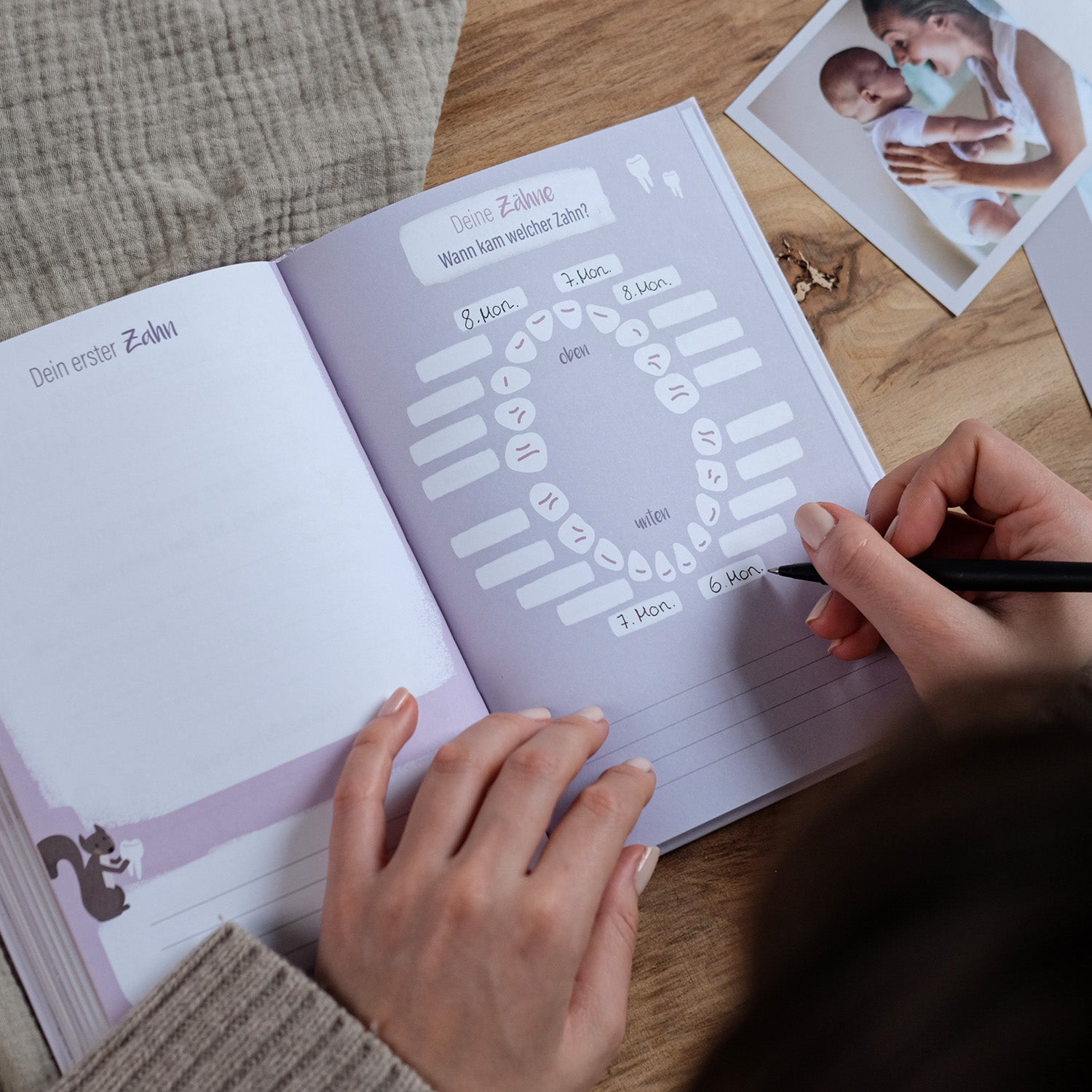 Baby-Tagebuch „Babys erstes Jahr" - Alpaka