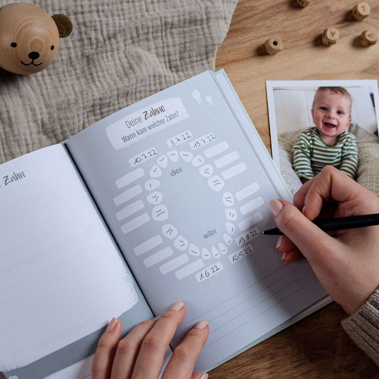 Baby-Tagebuch „Babys erstes Jahr" - Bär