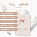 Baby-Tagebuch „Babys erstes Jahr" - Fuchs mit Sticker