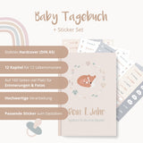 Baby-Tagebuch „Babys erstes Jahr" - Fuchs mit Sticker