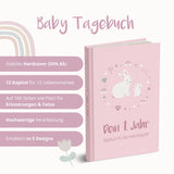 Baby-Tagebuch „Babys erstes Jahr" - Hase