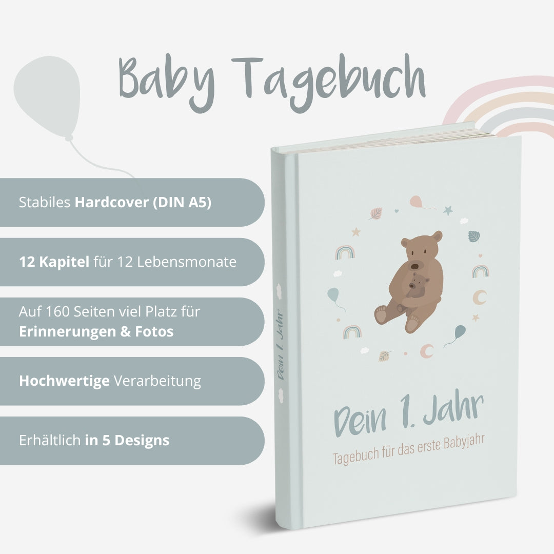 Baby-Tagebuch „Babys erstes Jahr" - Bär