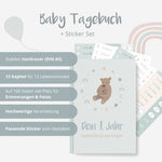 Baby-Tagebuch „Babys erstes Jahr" - Bär mit Sticker