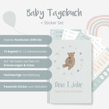 Baby-Tagebuch „Babys erstes Jahr" - Bär mit Sticker