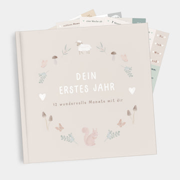 Babytagebuch „Mein erstes Lebensjahr" - beige
