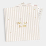 Babytagebuch Dein Erstes Jahr Beige Streifen 