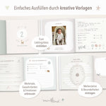 Babytagebuch Dein Erstes Jahr Beige Streifen 