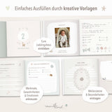 Babytagebuch Dein Erstes Jahr Beige Streifen 
