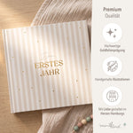 Babytagebuch Dein Erstes Jahr Beige Streifen 