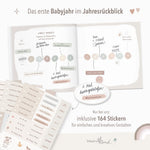 Babytagebuch Dein Erstes Jahr Beige Streifen 
