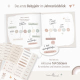 Babytagebuch Dein Erstes Jahr Beige Streifen 