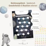 Belohnungsblock Motivationsblock Weltraum