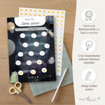 Belohnungsblock Motivationsblock Weltraum