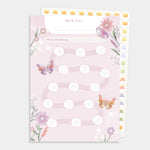 Belohnungsblock Motivationsblock Blumen