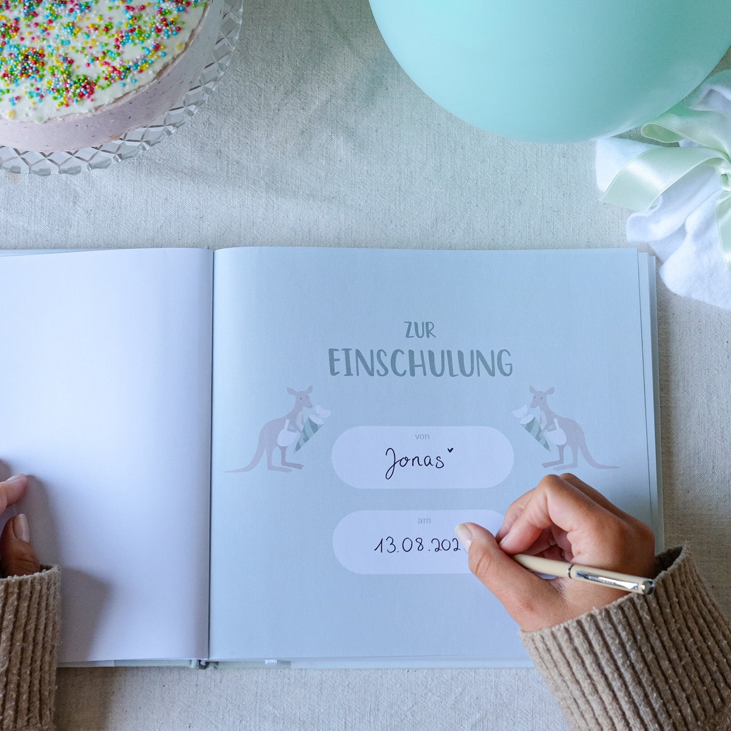 Gästebuch "Meine Einschulung" - Mint