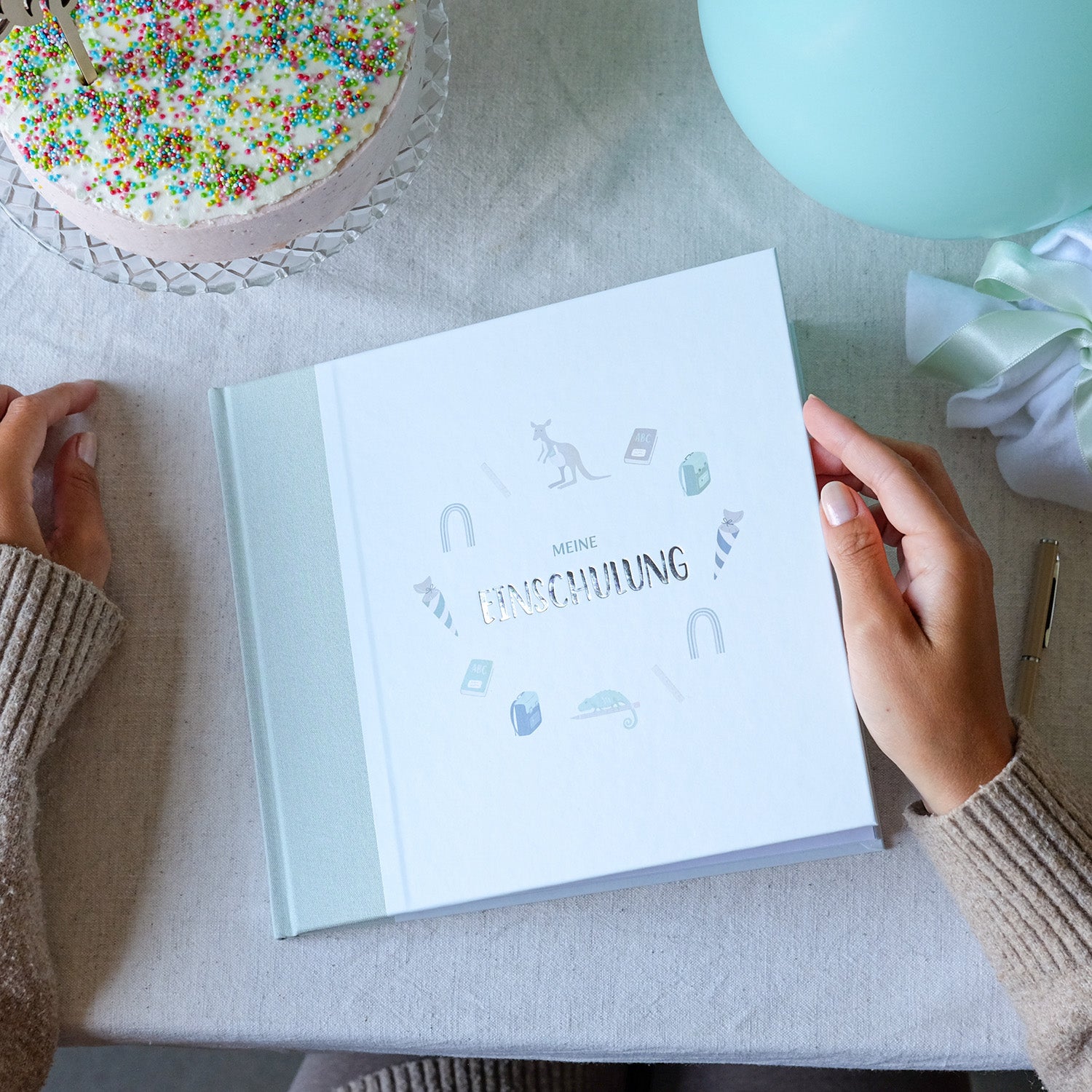 Gästebuch "Meine Einschulung" - Mint