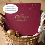 Erinnerungsbuch Weihnachten Familien rot