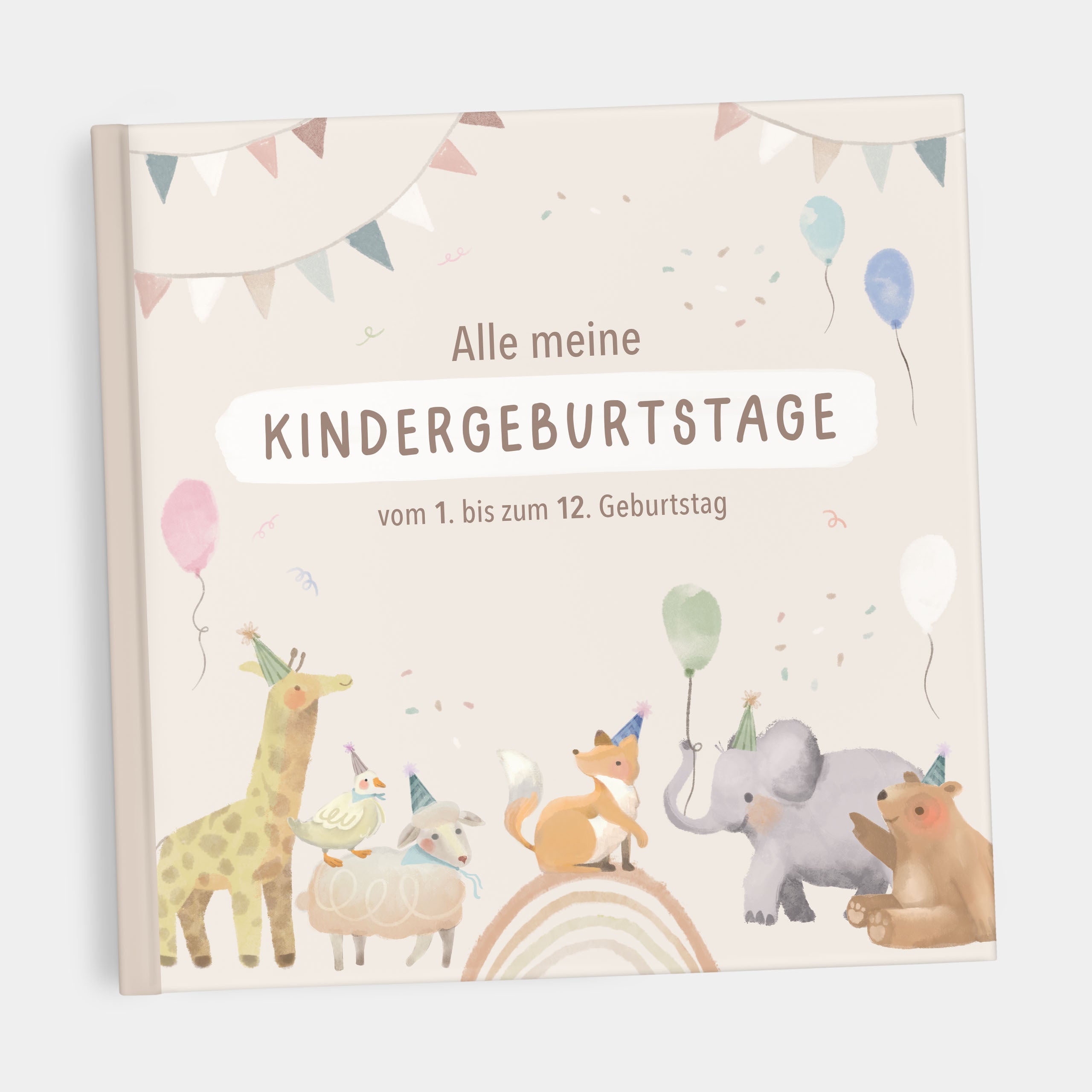Erinnerungsalbum "Alle meine Kindergeburtstage" - beige