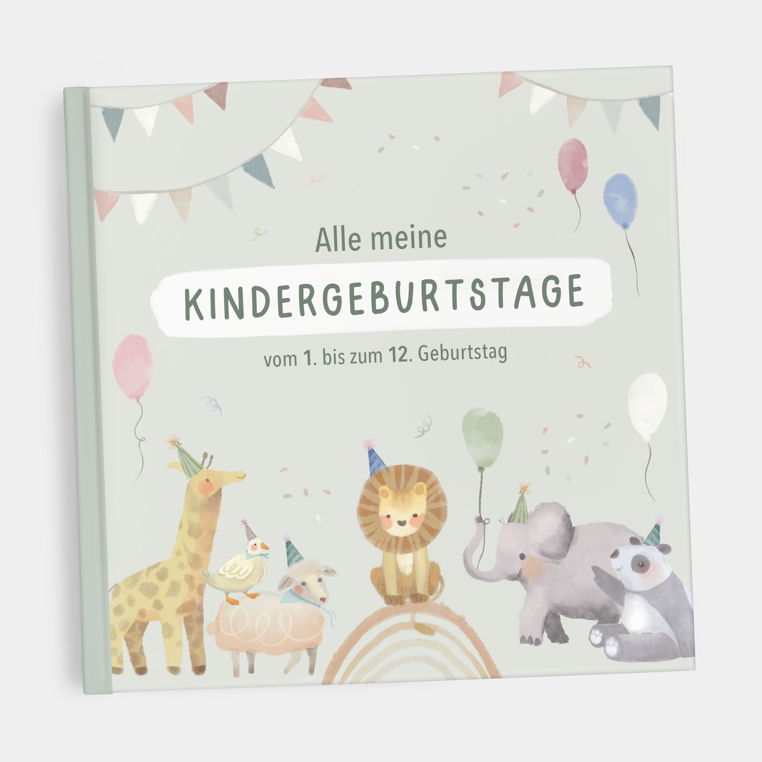 Erinnerungsalbum "Alle meine Kindergeburtstage" - salbei