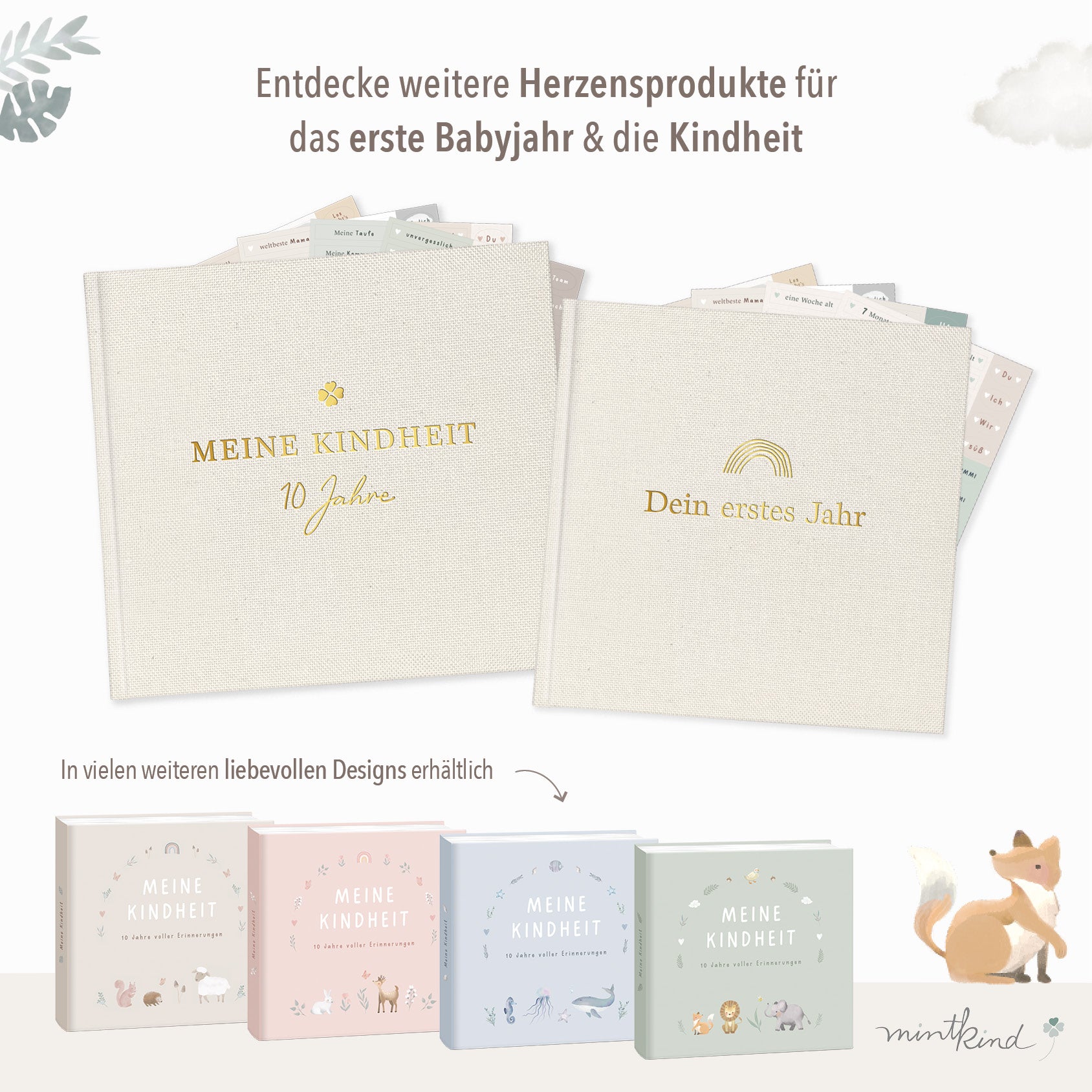 Erinnerungsalbum Meine Kindheit Leinen