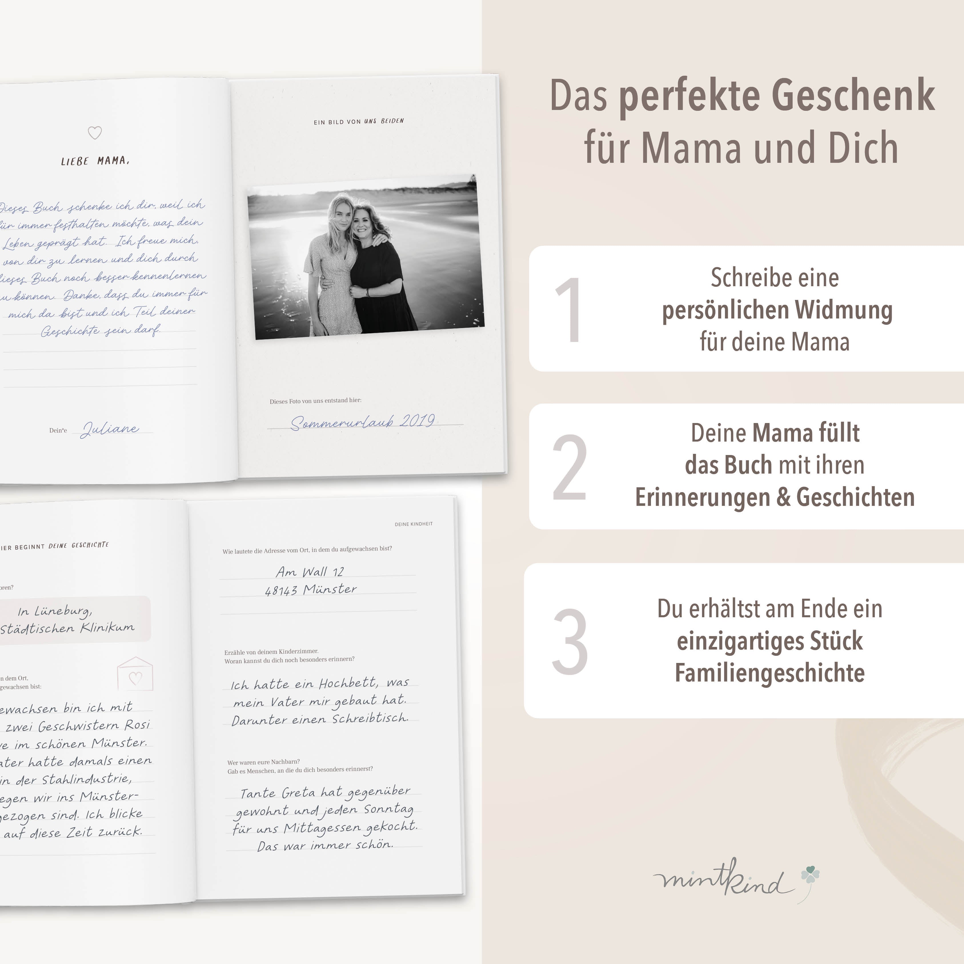 Erinnerungsbuch Leben Mama