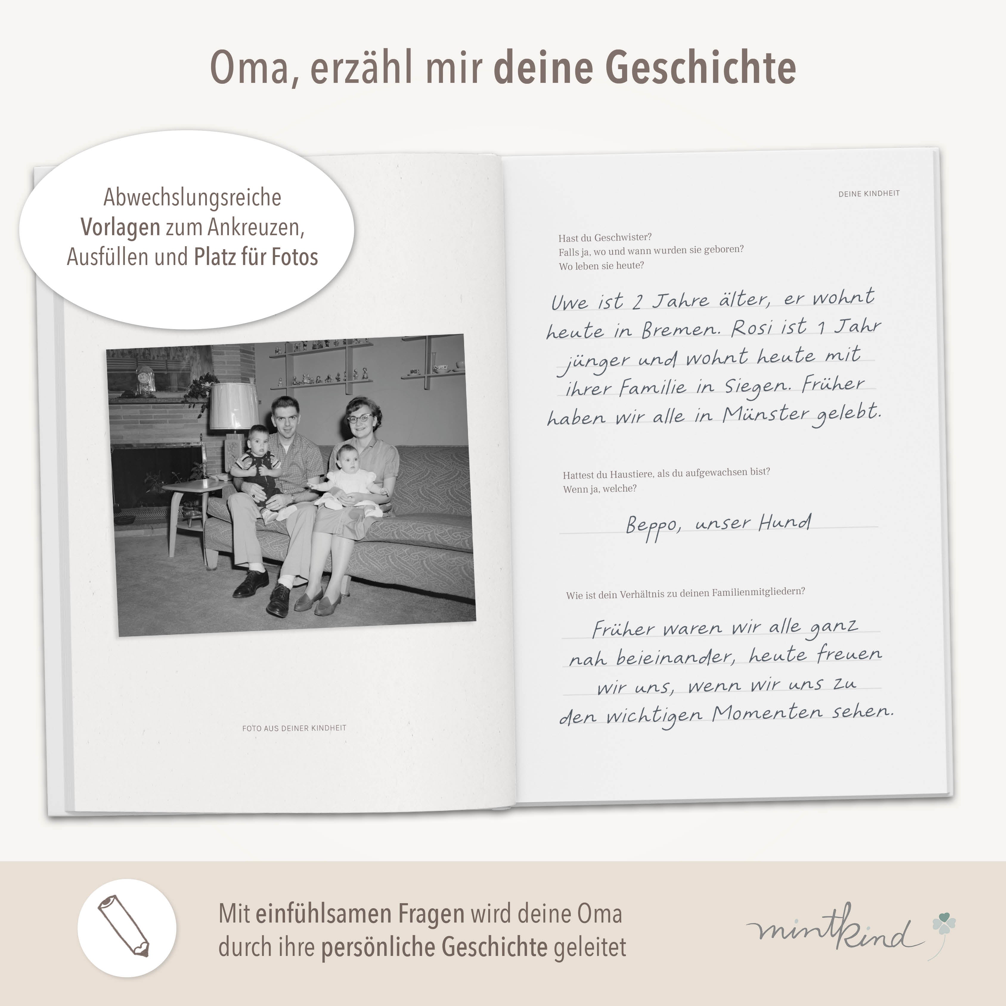 Erinnerungsbuch Leben Oma