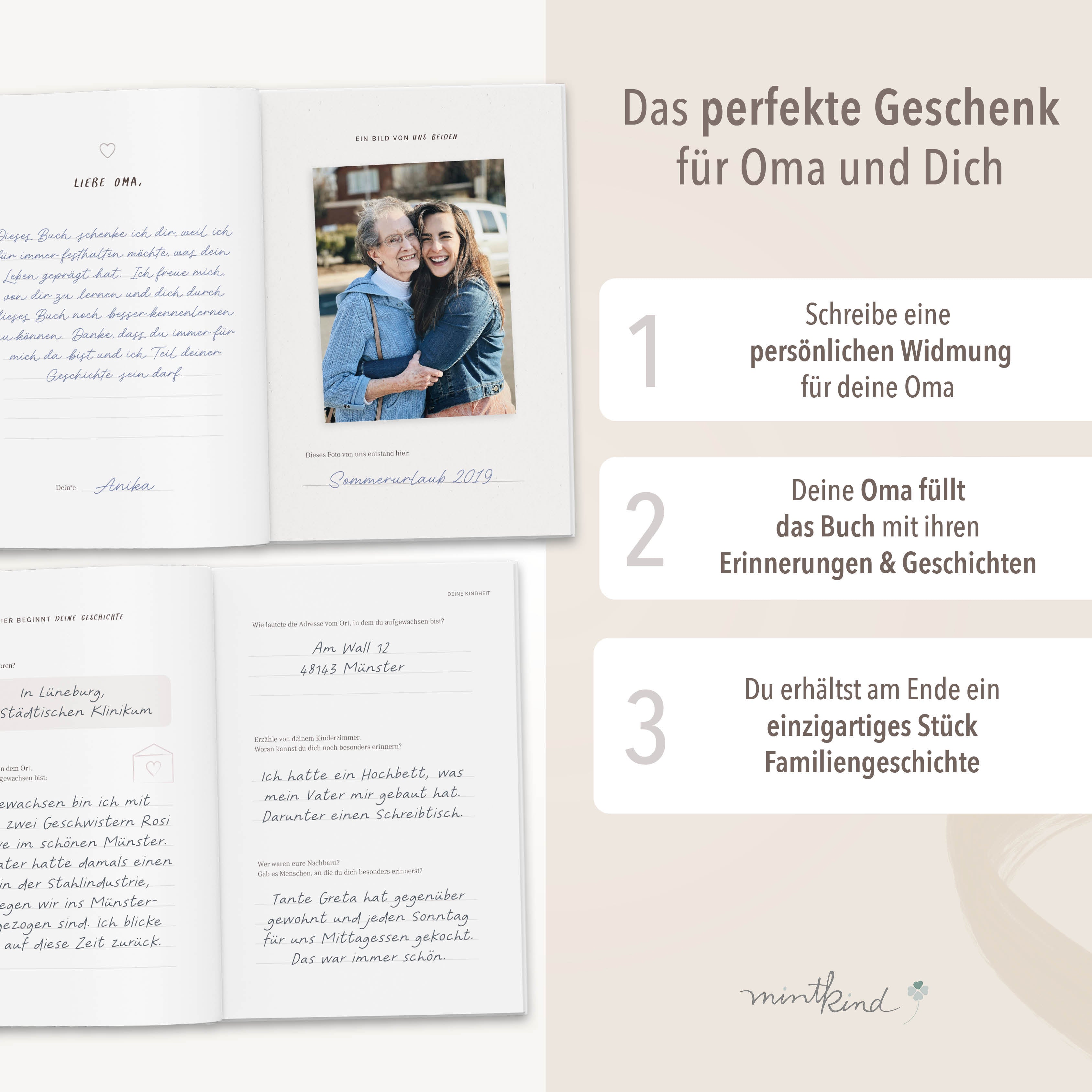 Erinnerungsbuch Leben Oma
