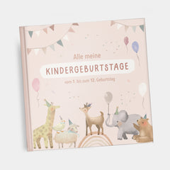 Erinnerungsalbum "Alle meine Kindergeburtstage" - rosa