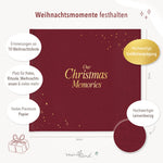 Erinnerungsbuch Weihnachten Familien rot