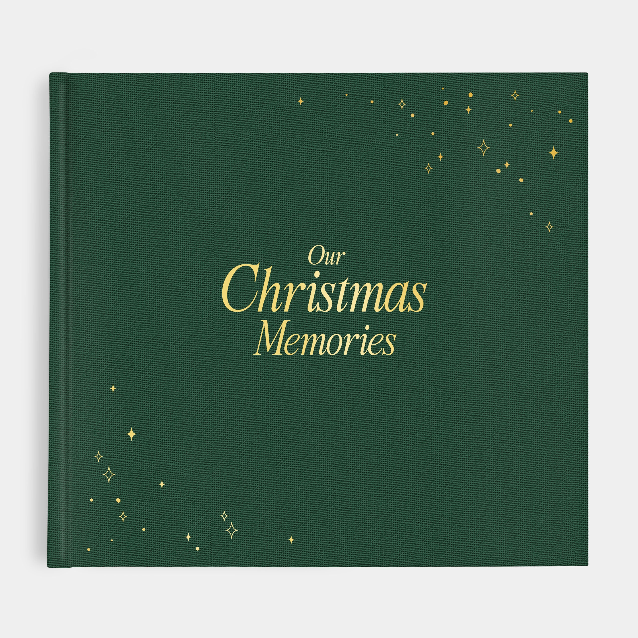 Erinnerungsbuch Weihnachten Familien grün