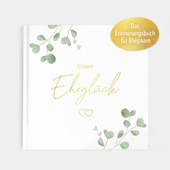 Erinnerungsbuch Hochzeitstage Greenery