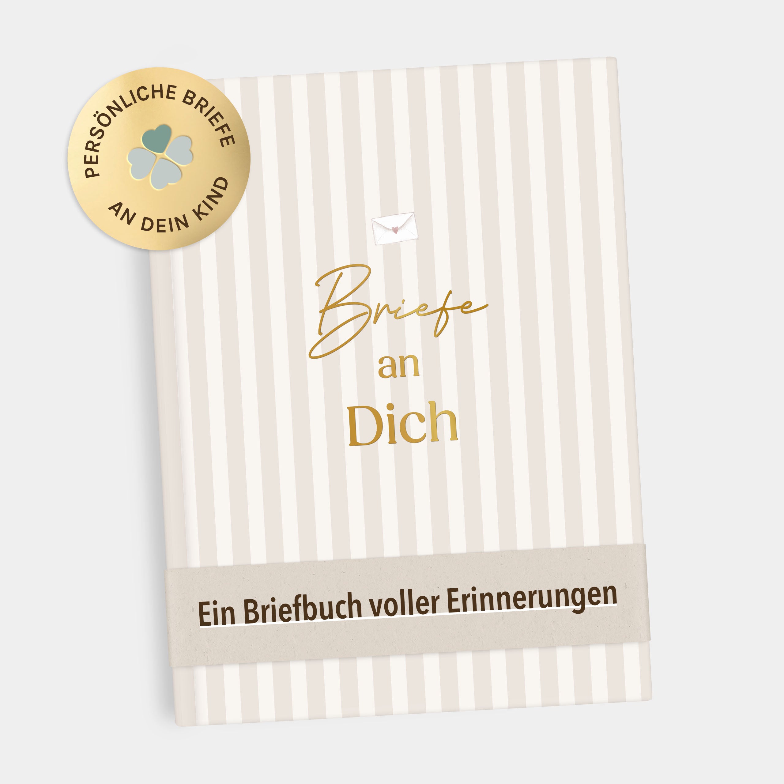 Erinnerungsbuch Briefe Baby Streifen