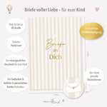 Erinnerungsbuch Briefe Baby Streifen
