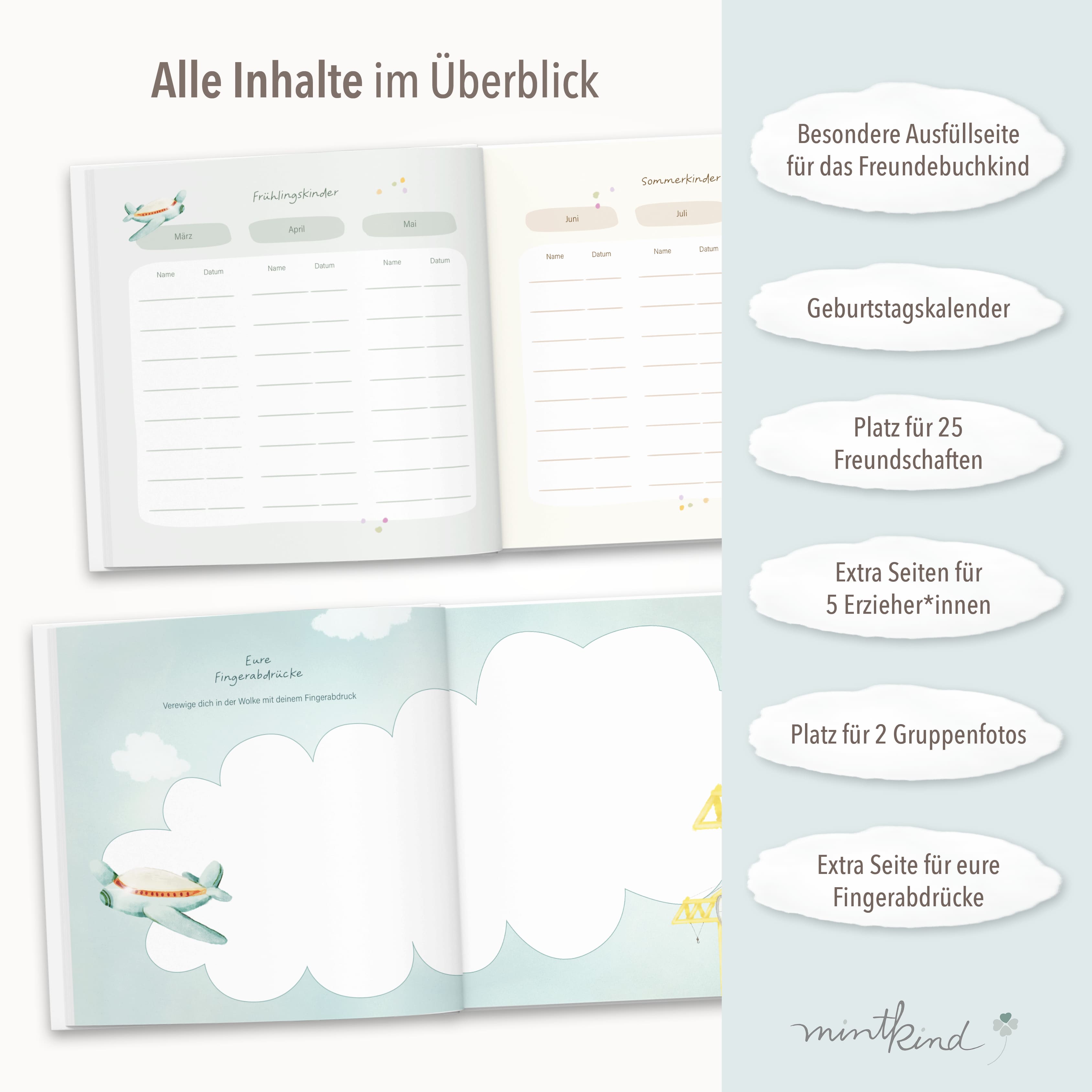 Freundebuch Fahrzeuge quadratisch groß 